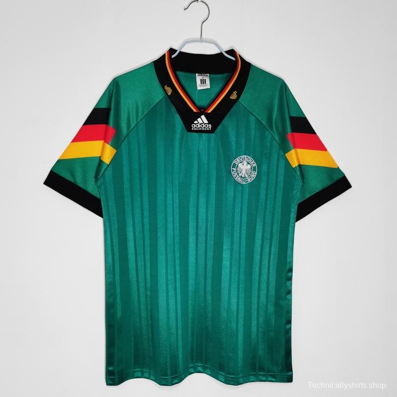 Retro 1992 Germany Away Soccer Jersey