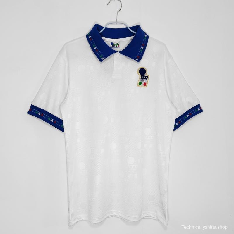 Retro 1994 Italy Away Soccer Jersey