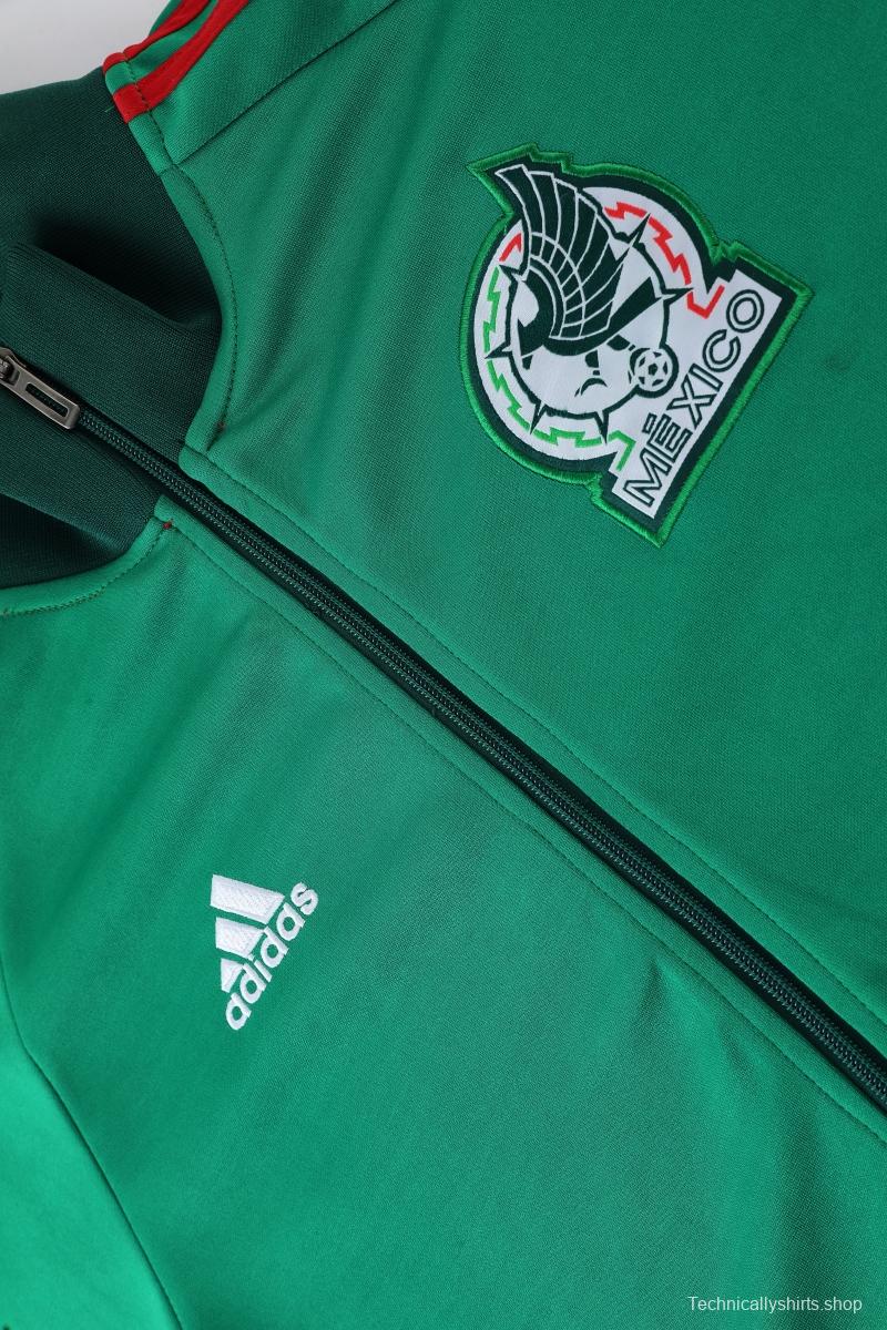 2022 Mexico Green Full Zipper Tracksuit