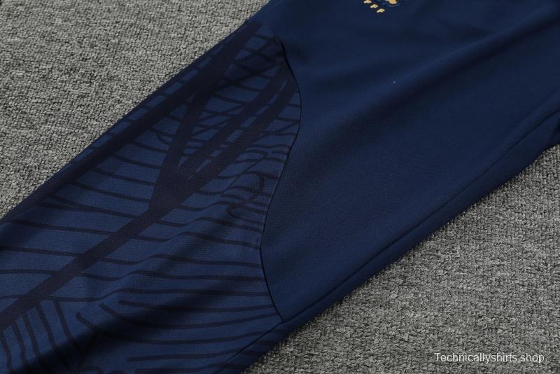 2022 France Navy Half Zipper Tracksuit Half Zipper Tracksuit