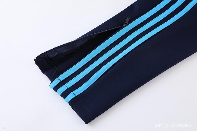 2022 Argentina Navy Full Zipper Tracksuit