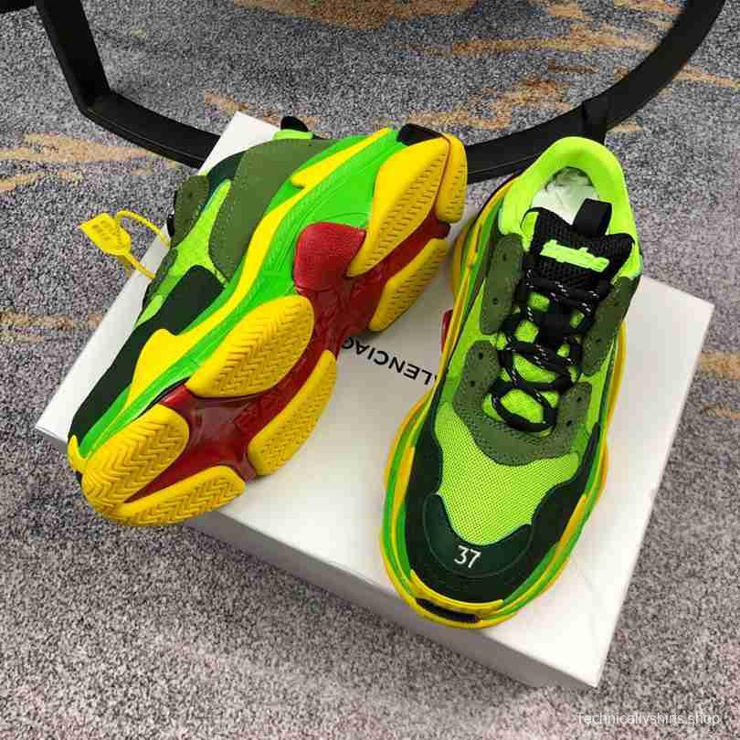 Men Balenciaga Triple-S Sneaker Green