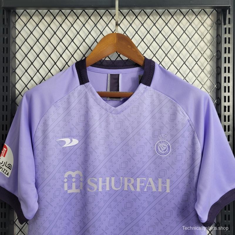 22 23 Al-Nassr FC Forth Purple Jersey