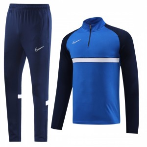 2023 NIKE Blue Black Half Zipper Jacket +Pants