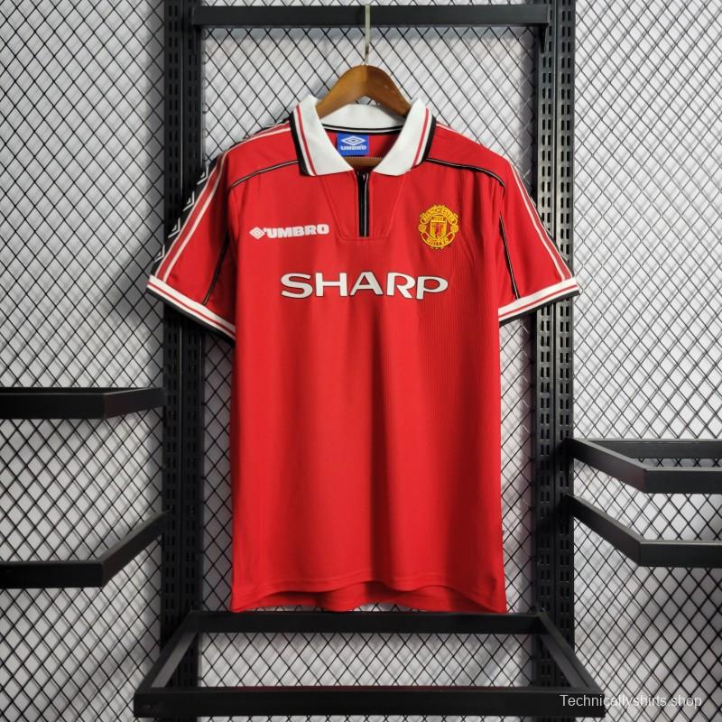 Retro 98-99 Manchester United Home Jersey