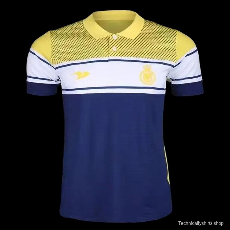 22-23 Al-Nassr Blue Yellow Polo Shirts