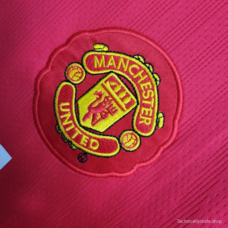 Retro 07-08 Manchester United Home Premier League Jersey