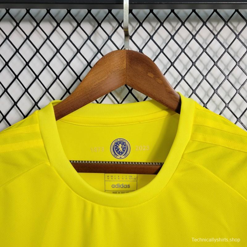 2023 Scotland 150th Yellow Goalkeeper Jersey