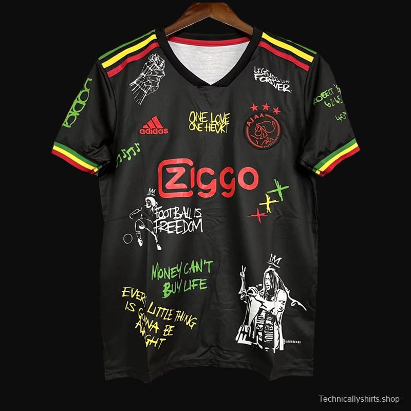 Retro 21/22 Ajax Third Black One Love Edition Jersey