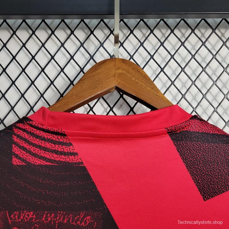 23-24 Flamengo Red Pre-Match Training Jersey