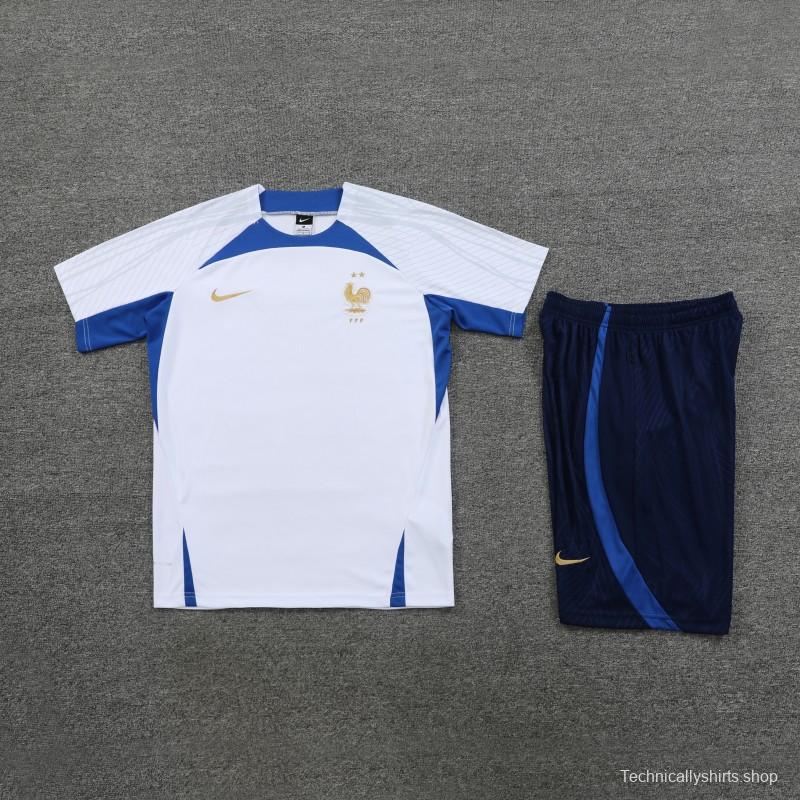 23 24 Inter Milan White Short Sleeve+Shorts