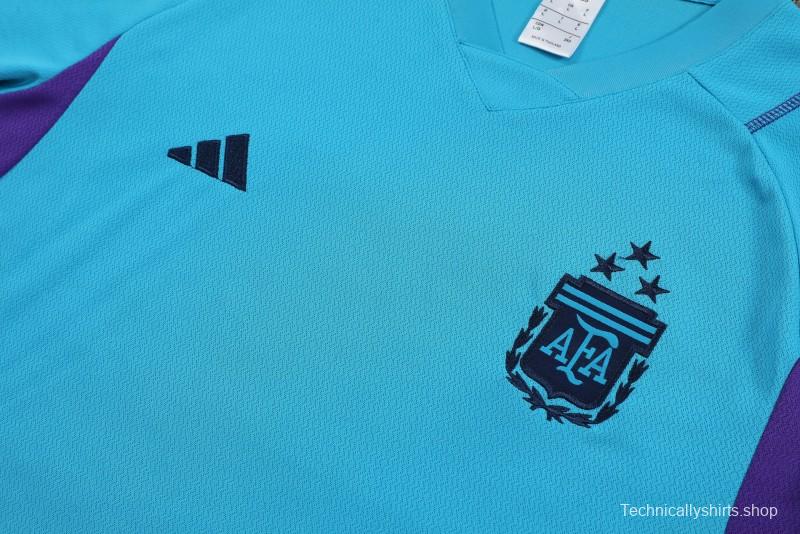 2023 ArgentinaBlue Short Sleeve+Shorts