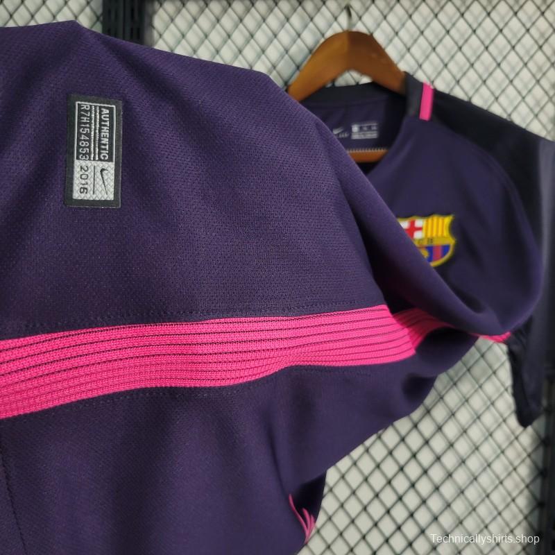 Retro 16-17 Barcelona Away Purple Jersey