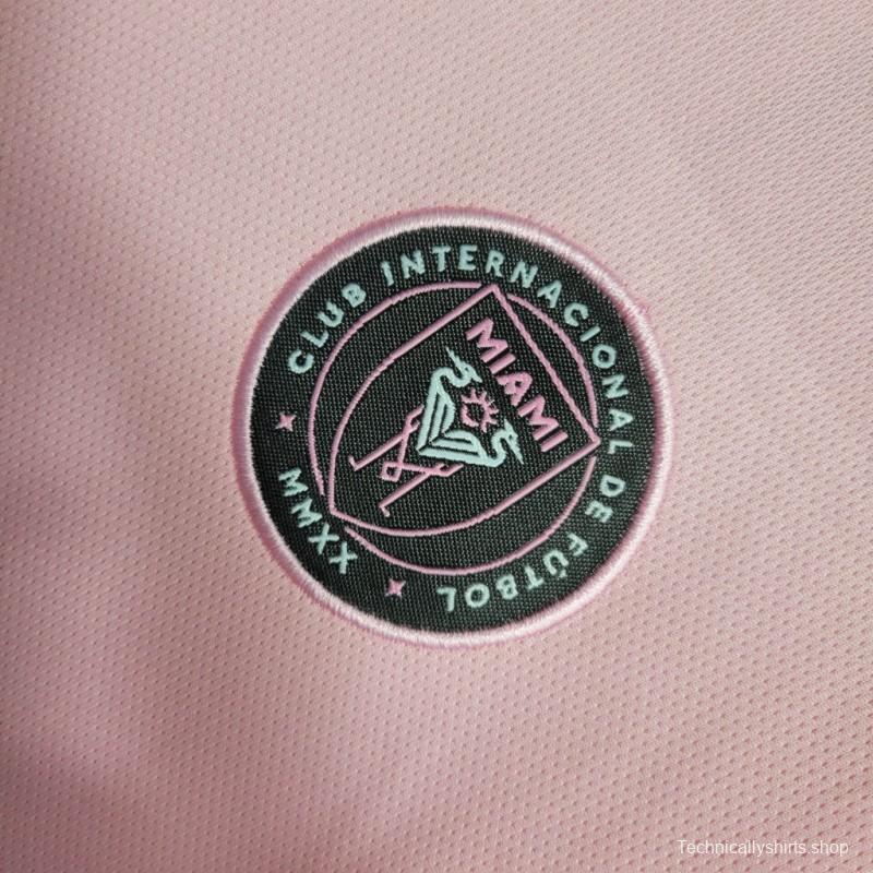 23/24 Kids Inter Miami Home Long Sleeve Jersey