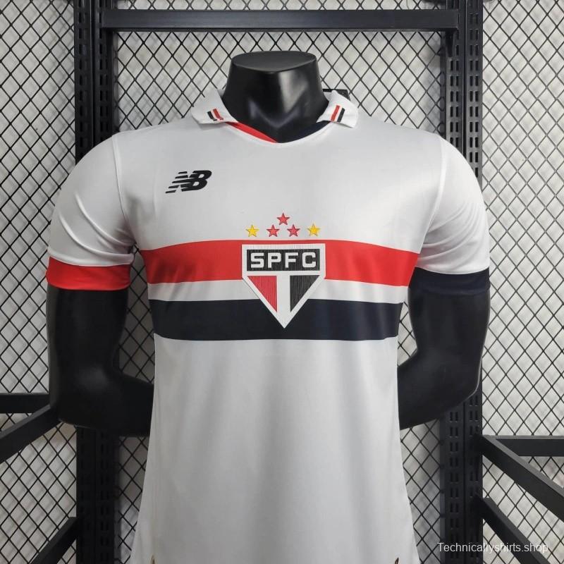 Player Version 2024/25 Sao Paulo Home Jersey