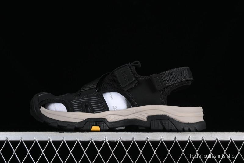 ECCO Offroad Series 2024 Summer Men's Casual Sandals with Soft Leather Upper and Mesh Panels - 63131501001