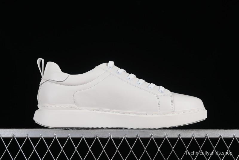 Ecco Soft 60th Anniversary Street Fun Collection Versatile White Sneakers - 63335301002