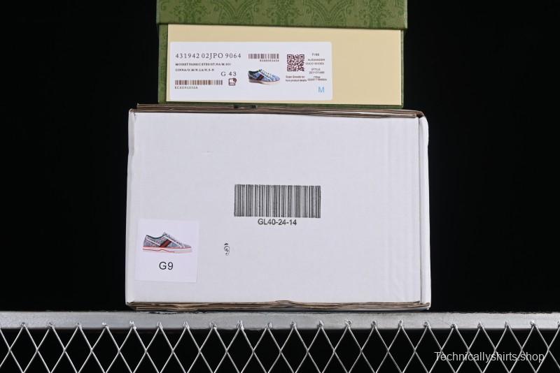 Gucci Tennis 1977 Print Sneaker Retro Casual Canvas Shoes - 02JPO9064