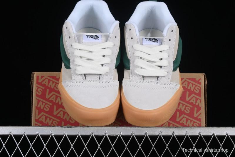 Vans Knu-Skool VR3 Lx Low-Top Retro Sneakers in Grey Green with Gum Sole - VN000CS0DWM