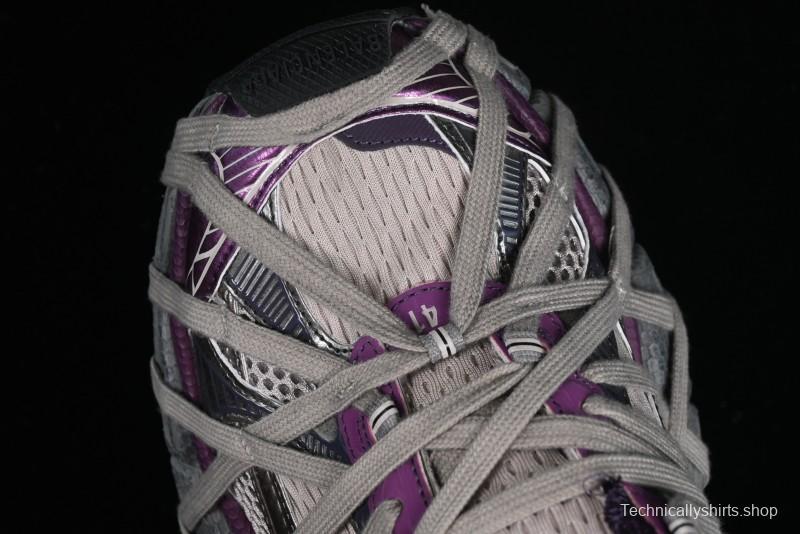 Balenciaga Phantom Sneaker 10th Generation Lace-Up Running Shoes with Transparent Heel Strap - W3XL51269