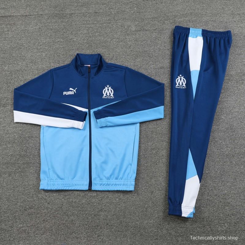 24/25 Olympique Marseille Full Zipper Jacket +Long Pants