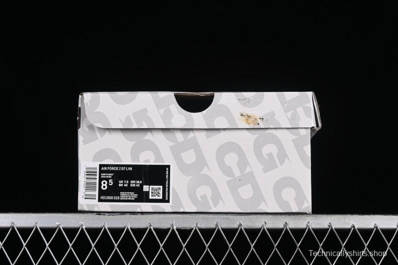 Nike Air Force 1 '07 Low The North Face CDG Collaboration - Light Grey Pigskin Low-Top Casual Sneakers - HD1968-016