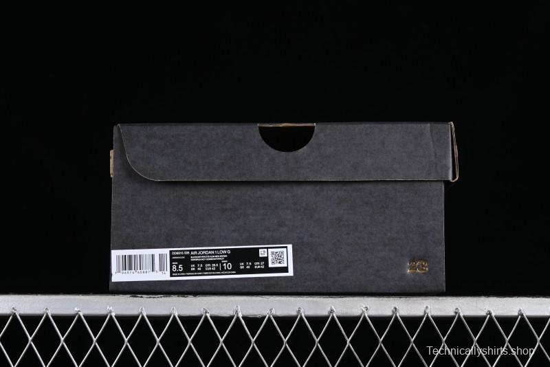 Nike Air Jordan 1 Low Golf Shoes Black Snake Pattern - DD9315-005