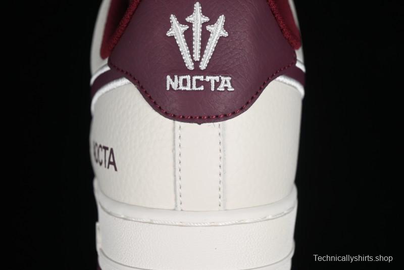 Nike Nocta x Nike Air Force 1 '07 Low Casual Sneakers with 3M Reflective Details and Full-Length Air Cushion - NO0224-022