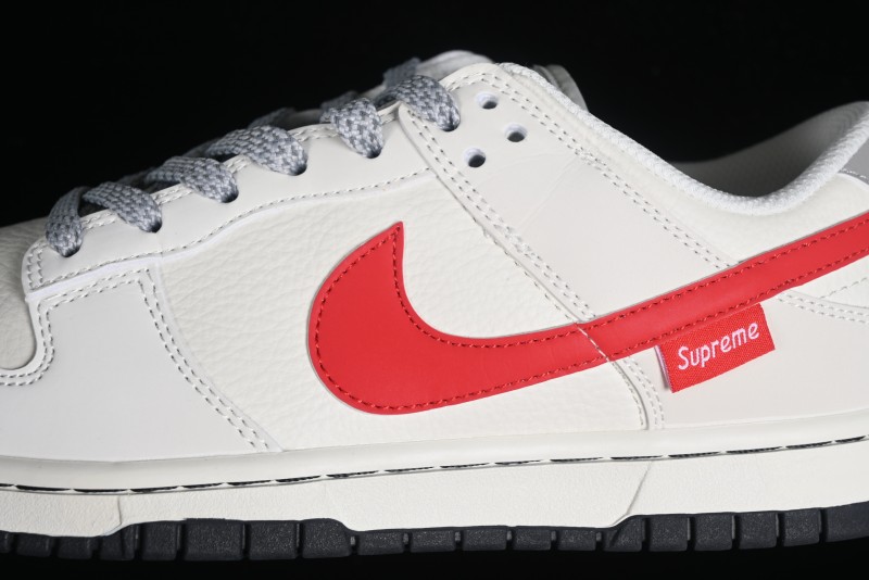 Supreme x Nike SB Dunk Low Casual Skate Shoes with Zoom Air Cushion - DQ1098-333