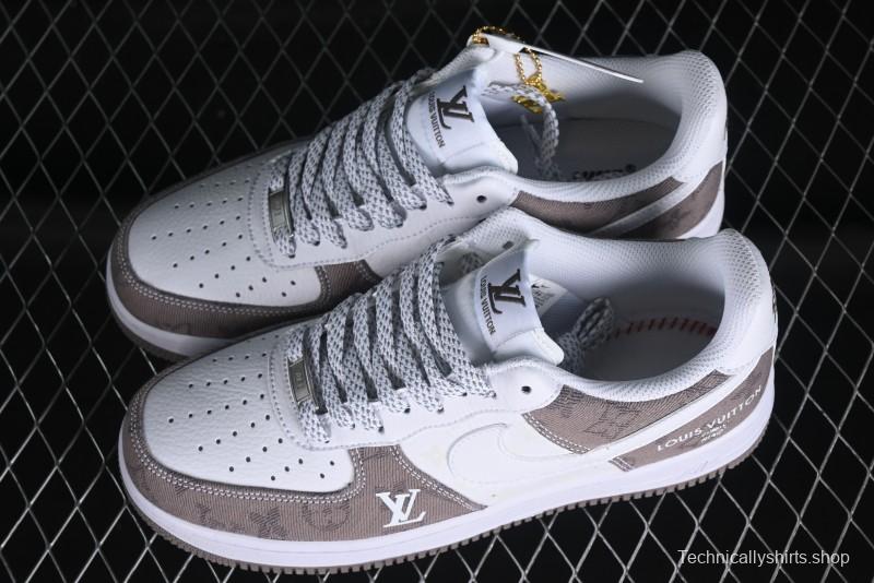 Nike Air Force 1 '07 Low Custom Casual Sneakers with Full-Length Air Cushion - CW2288-111