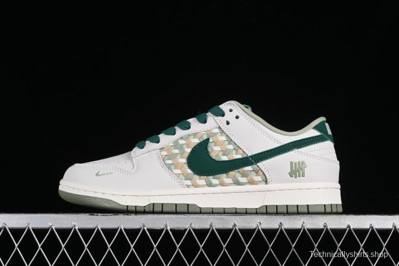 Nike SB Dunk Low UN Collaboration - White Green Swoosh Anniversary Custom Low-Top Casual Skate Shoes - DQ1098-359