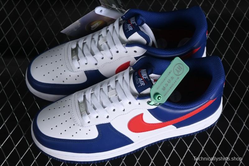 Nike Air Force 1 '07 Low White Blue Red Casual Shoes - CZ9164-100