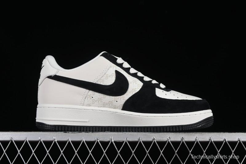 Nike Air Force 1 '07 Low BAPE Collaboration - White Black Camo Casual Sneakers - BA8806-845