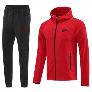 24/25 Nike Red Hoodie Full Zipper Jacket +Long Pants