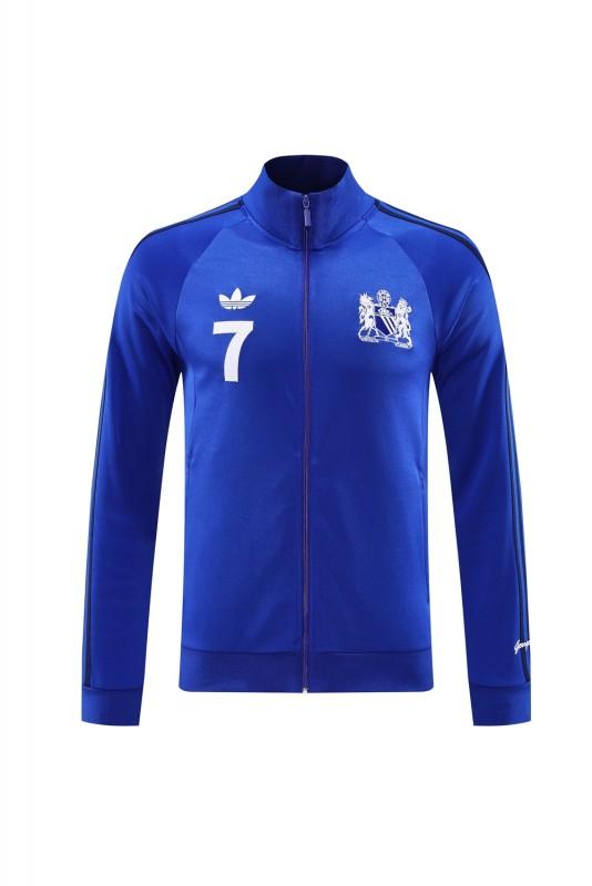 24/25 Manchester United Blue Full Zipper Jacket +Long Pants