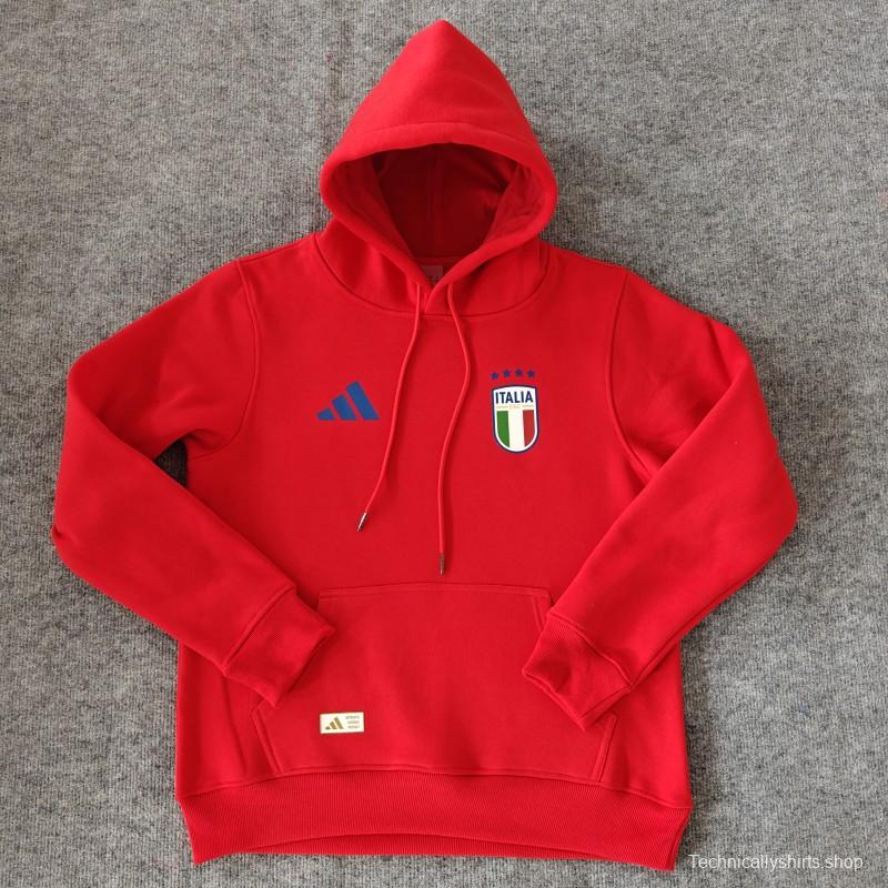 2024 Italy Navy/Red/Black/Beige/Grey Hoodie WIth Black Badge