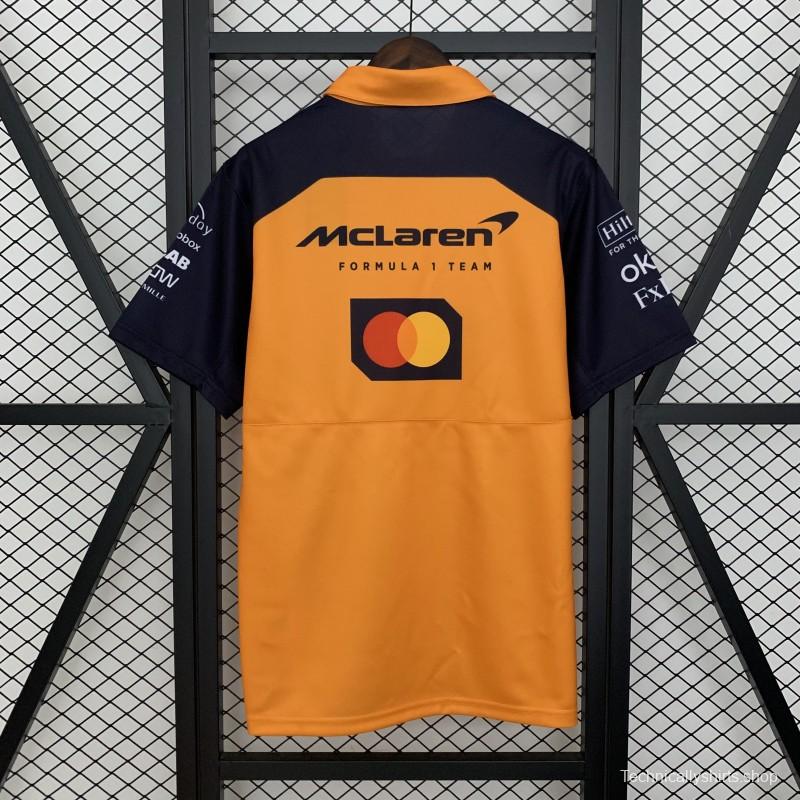 2025 Polo F1 Formula  Orange Mclaren  Jersey