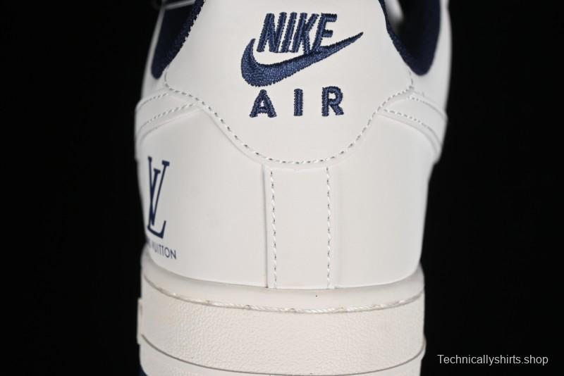 Nike Air Force 1 '07 Low LV Collaboration - Off White Double Swoosh Casual Sneakers - XZ6188-002
