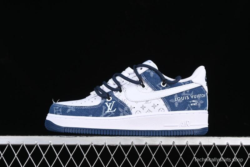 Nike Air Force 1 Low Custom Strap Casual Sneakers with Full-Length Air Cushion - ZH0316-021