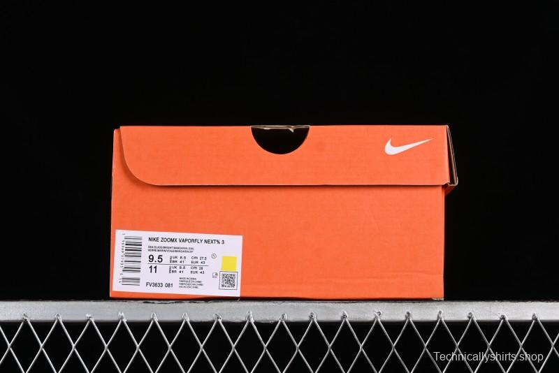 Nike ZoomX Vaporfly NEXT% 3 Marathon Series Foam Ultra-Lightweight Cushioned Running Shoes - FV3633-081
