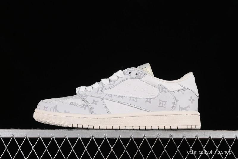Nike Air Jordan 1 Low OG SP Travis Scott x Fragment Design Collaboration Sneakers - LX1988-700