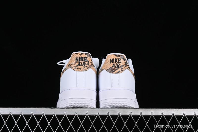 Nike Air Force 1 '07 Low Casual Sneakers with Full-Length Air Cushion - AO1635-100