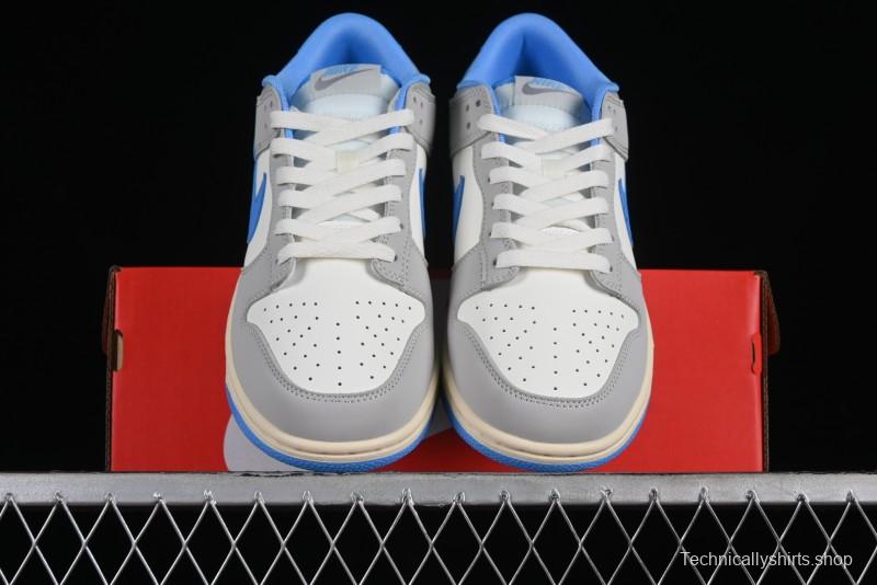 Nike Dunk Low SB "Athletic Department" Grey Blue Leather Skateboarding Shoes - FN7488-133