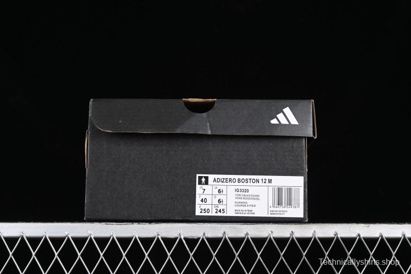Adidas Adizero Boston 12 M Running Shoes with Lightstrike and Lightstrike Pro Technology - IG3320