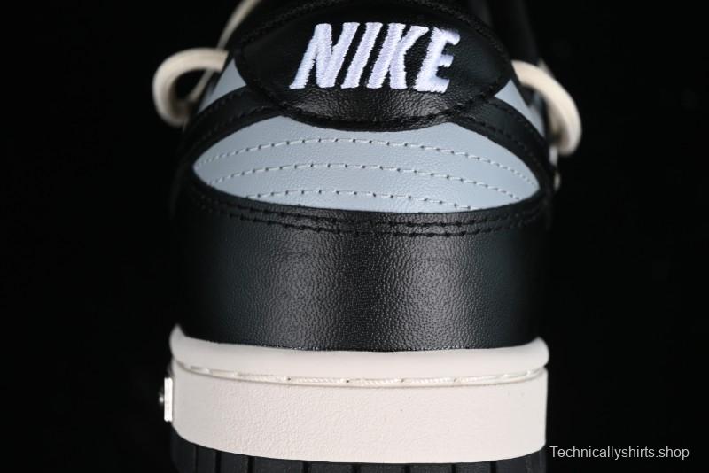 Nike Dunk Low Speed & Fury Distressed Oxidized Metal Punk SB Strap Low-Top Casual Sneakers - DD1391-100