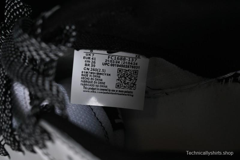 Stussy x Nike Dunk Low SB Skate Shoes in White-Black - FC1688-137