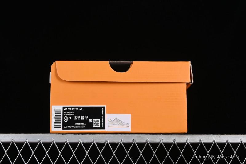 Nike Air Force 1 '07 Low V Collaboration - Khaki Mini Swoosh Low-Top Casual Sneakers - SJ2088-001