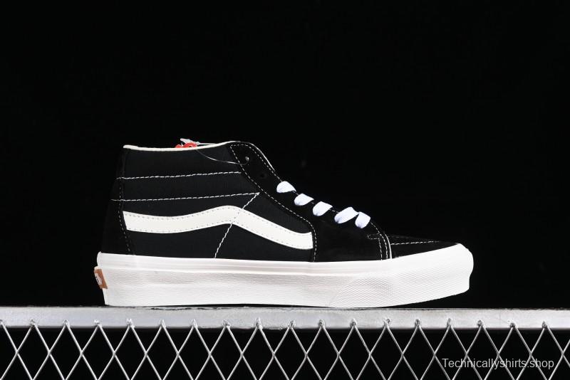Vans SK8-Hi VR3 Eco-Friendly Black & White Mid-Top Classic Casual Canvas Shoes - VN0A4UWIVNE