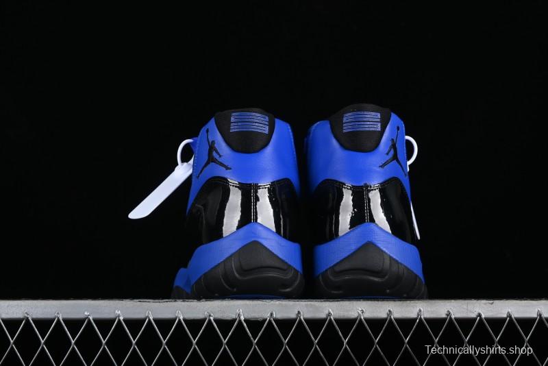 Nike Air Jordan 11 Retro High Top Basketball Shoes in Black and Blue - CT8012-400