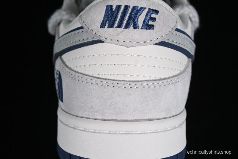 Nike SB Dunk Low The North Face Collaboration - Grey Blue Pig 8 Starry Sky Anniversary High-End Custom Low-Top Casual Skate Shoes - XX2025-311
